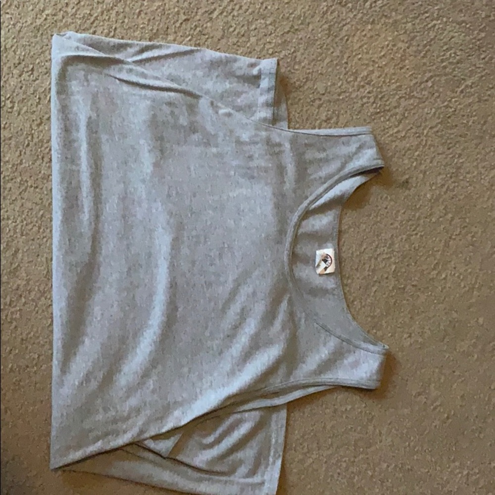 Men’s grey cotton tank